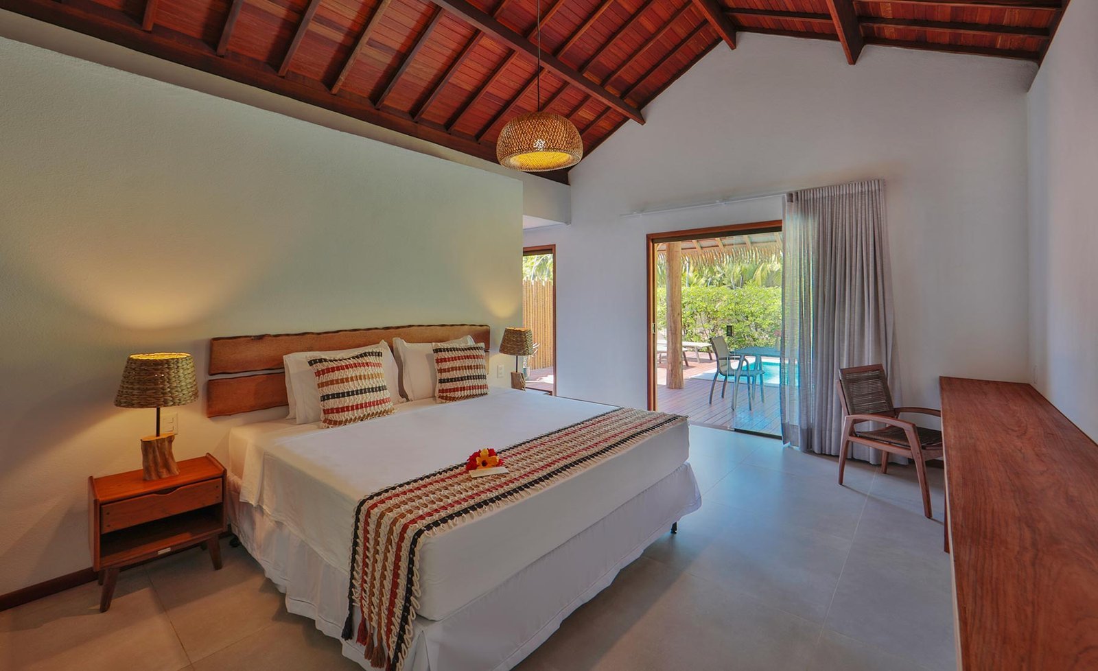 Chambre d’un bungalow